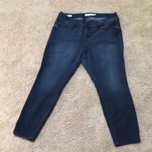TORRID Size 18R blue skinny stretchy jeggings